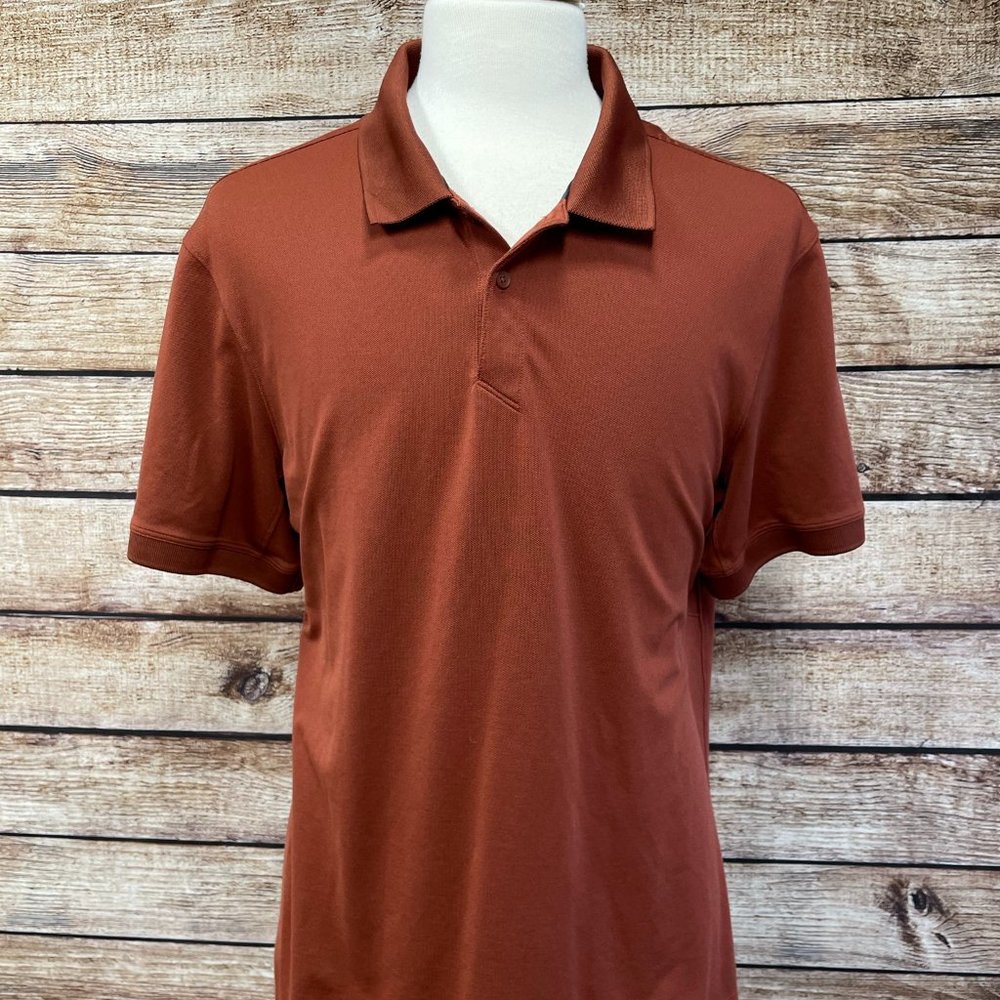Lululemon Polo Shirt Size L Red Brown